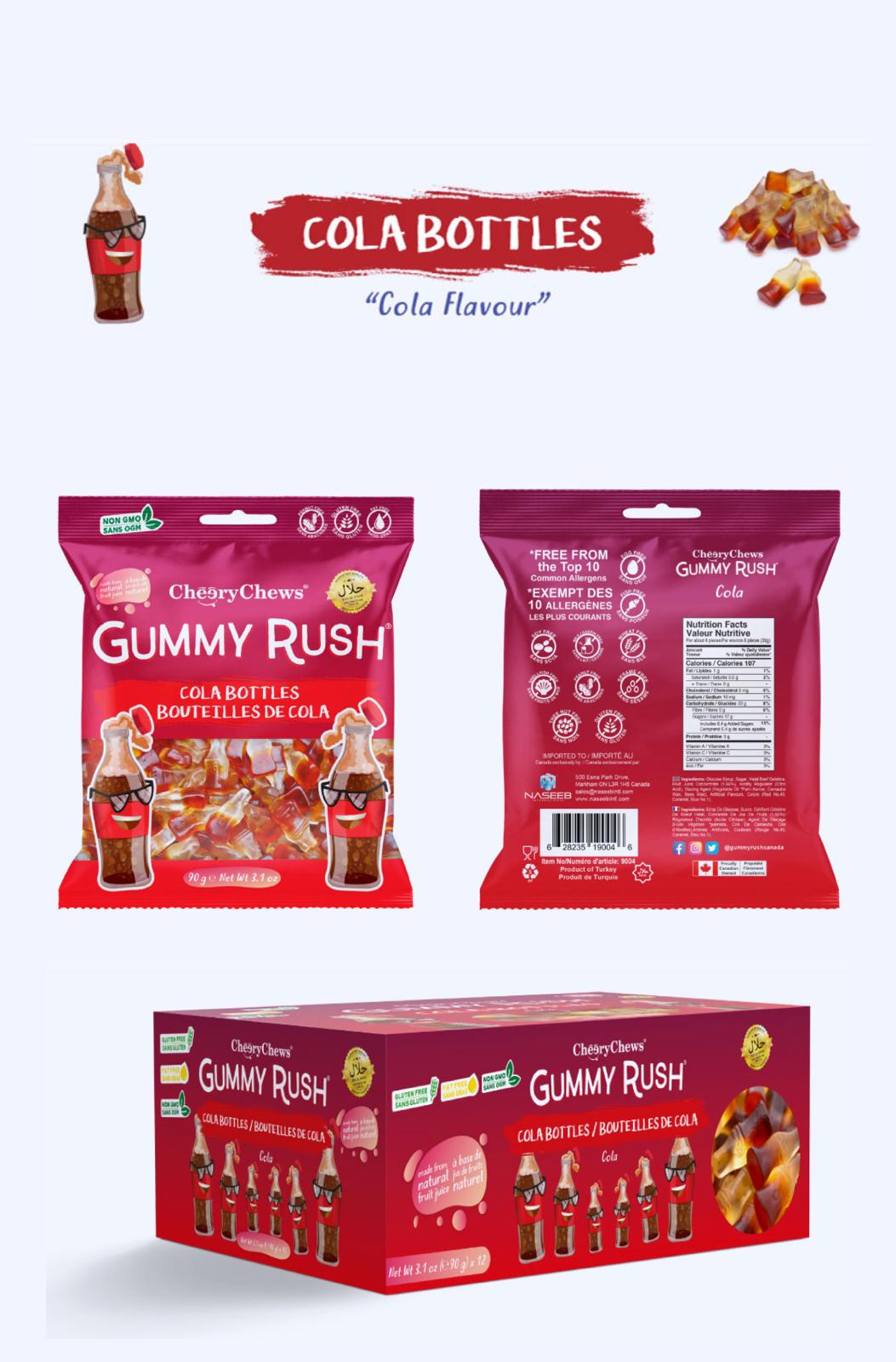 Gummy Rush – Cola Bottles 90g
