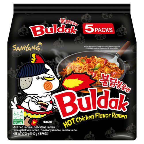 Samyang Buldak Hot Chicken Flavour Ramen 140gX5X8